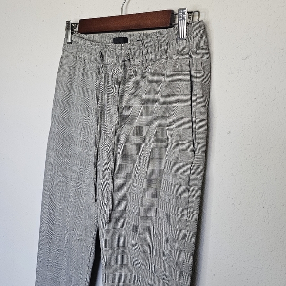 H&M Gray Glen Plaid Trouser Office Jogger Work Pant Womens Slim‎ Fit Size XS - Picture 2 of 11